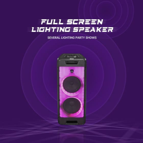 Party Speaker Akai Party Box 800 60W Karaoke - Μαύρο image 5