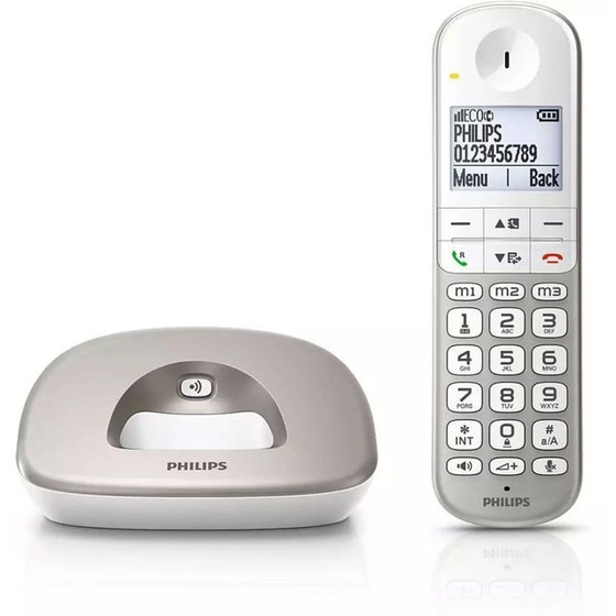 Ασύρματο Τηλέφωνο PHILIPS XL4901S/GRS Άσπρo image 1