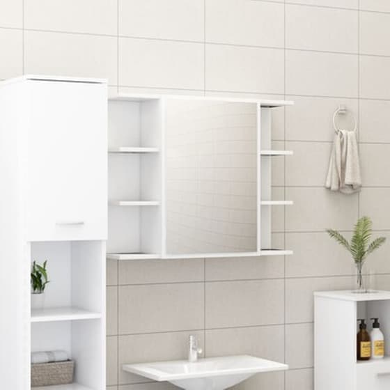 Vidaxl Σετ Επίπλων Μπάνιου 3 Τεμαχίων Λευκό Από Μοριοσανίδα image 5