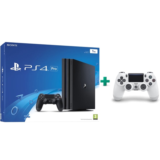 Sony PlayStation 4 Pro - 1TB & 2ο Χειριστήριο (λευκό) image 0