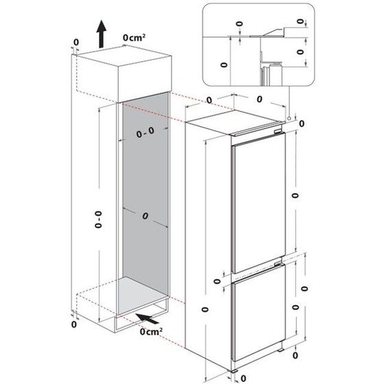 WHIRLPOOL WHK2 5293 B5E2 270 Lt Εντοιχιζόμενος Ψυγειοκαταψύκτης image 18