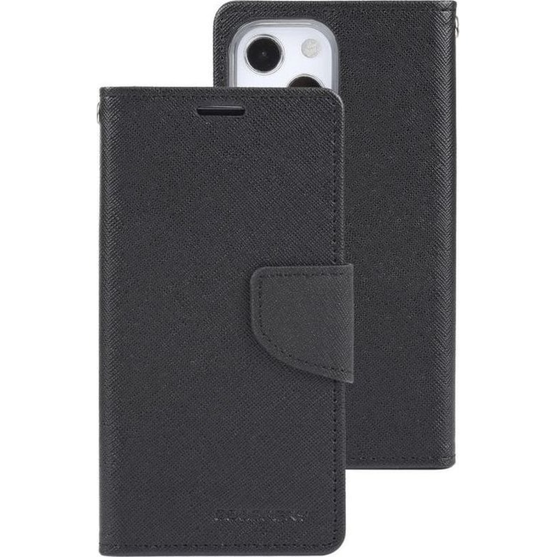 Θήκη Apple iPhone 13 Mini - Mercury Goospery Fancy Diary - Μαύρο
