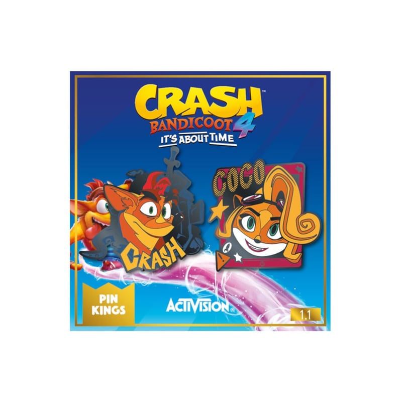 NUMSKULL Σετ Καρφίτσα Numskull Crash Bandicoot King 1.1 - Crash Coco