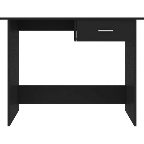 Γραφείο VidaXL από Επεξεργασμένο Ξύλο 100x50x76 cm - Μαύρο image 4