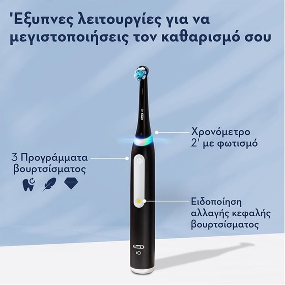 Ηλεκτρική Οδοντόβουρτσα ORAL-B iΟ 3  Μαύρο image 2