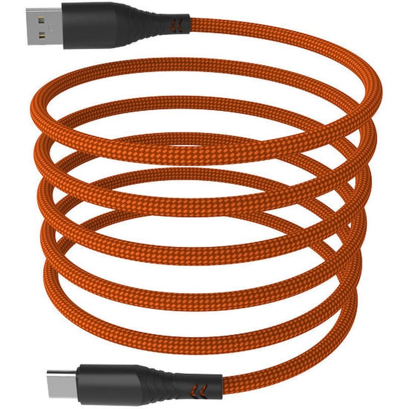 Καλώδιο Φόρτισης Hammer USB-C σε USB-C 65W - Πορτοκαλί