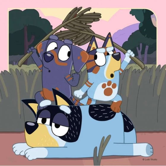 Παζλ Bluey Ravensburger (3X49 Κομμάτια) image 2