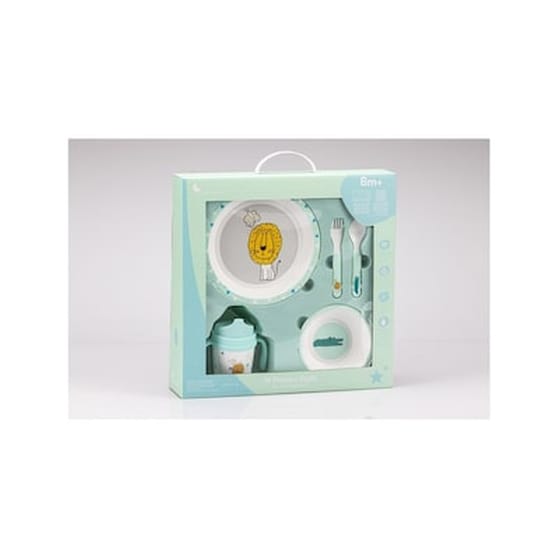 Interbaby Παιδικο Σετ Σερβιτσιο Φαγητου 5 Τεμ  Savana Green Set19 image 1