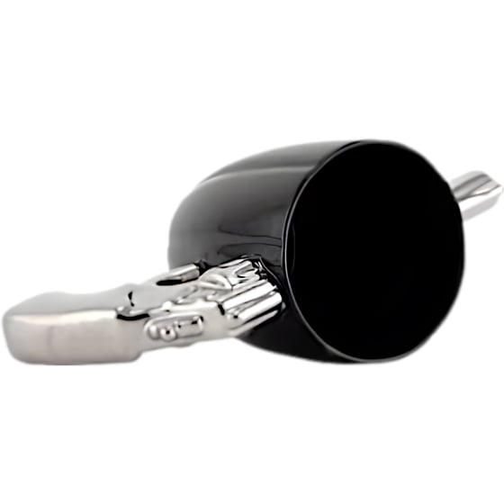 Κούπα 3D Περίστροφο Κεραμική 380 ml - Μαύρο/Ασημί  image 2