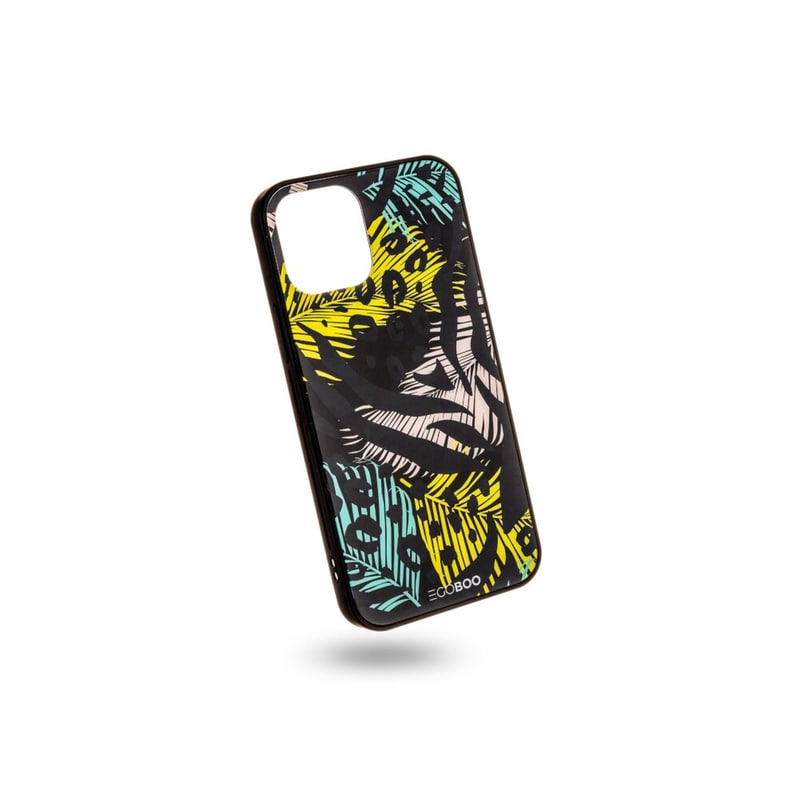 EGOBOO Θήκη Apple iPhone 12 Pro Max - Egoboo Case Glass TPU - Leopard