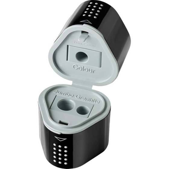 Ξύστρα Faber Castell Τριπλή Grip Μαύρο image 2