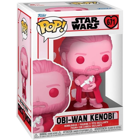 Funko Pop! Star Wars - Valentine's Day - Obi-Wan Kenobi (Valentine Chocolate) #671 image 1