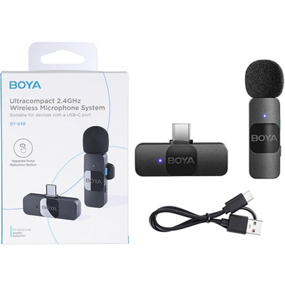 Σύστημα Ασύρματου Μικροφώνου 2.4GHz με USB-C για Android - Boya BY-V10 image 6