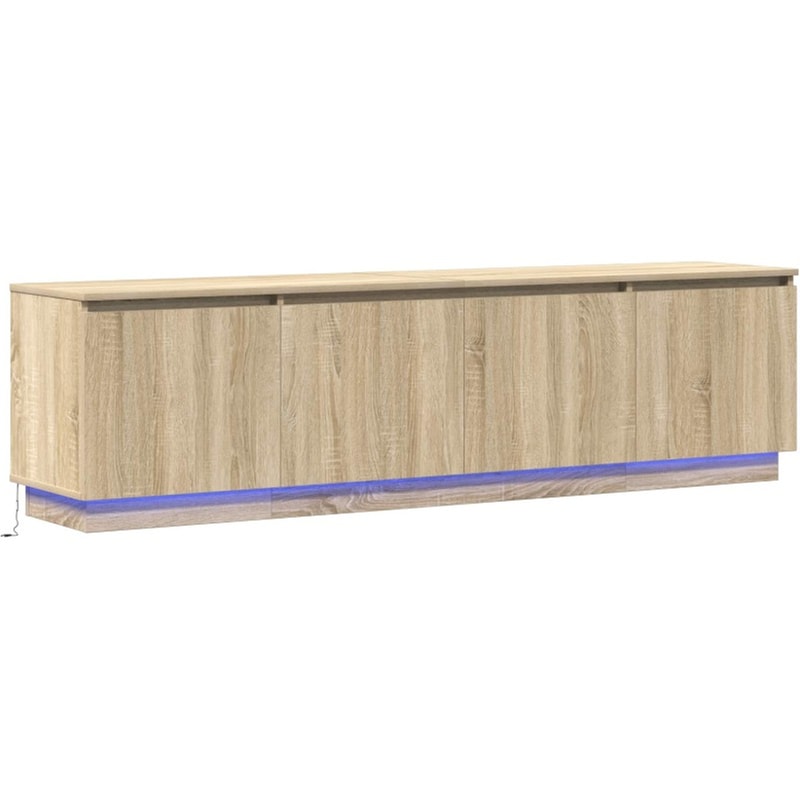 Έπιπλο Τηλεόρασης VidaXL με LED 180 x 38 x 49 cm - Sonoma Δρυς