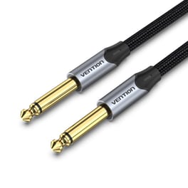 Καλώδιο Ήχου Vention BASHI 6.5mm male σε 6.5mm male 3m - Μαύρο