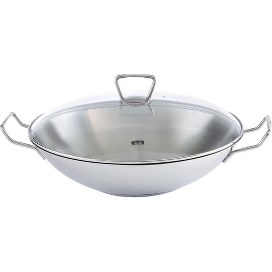 FISSLER Kunming 36 cm Wok με Γυάλινο Καπάκι Inox image 0