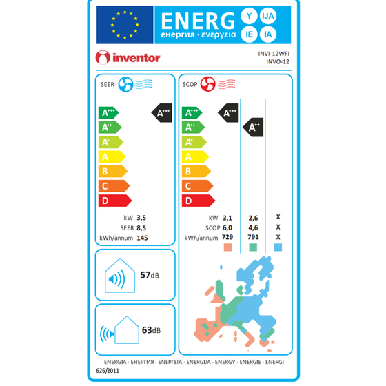 INVENTOR Intellia INVI-12WFI Κλιματιστικό Inverter 12.000 BTU A+++/A+++ με Ιονιστή & WiFi image 10