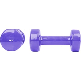 Σετ Βαράκια Εξάγωνα 1kg InSPORTline από Βινύλιο - Μωβ