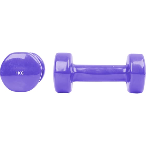 Σετ Βαράκια Εξάγωνα 1kg InSPORTline από Βινύλιο - Μωβ image 0