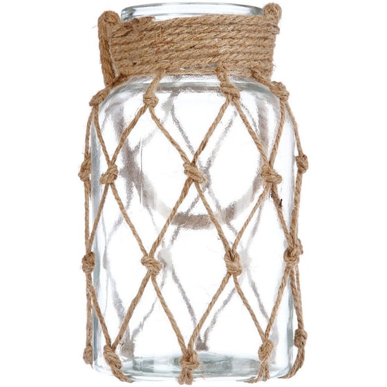 Διακοσμητικό Φανάρι Spitishop Γυάλινο 15.5x26cm - Διάφανο image 1