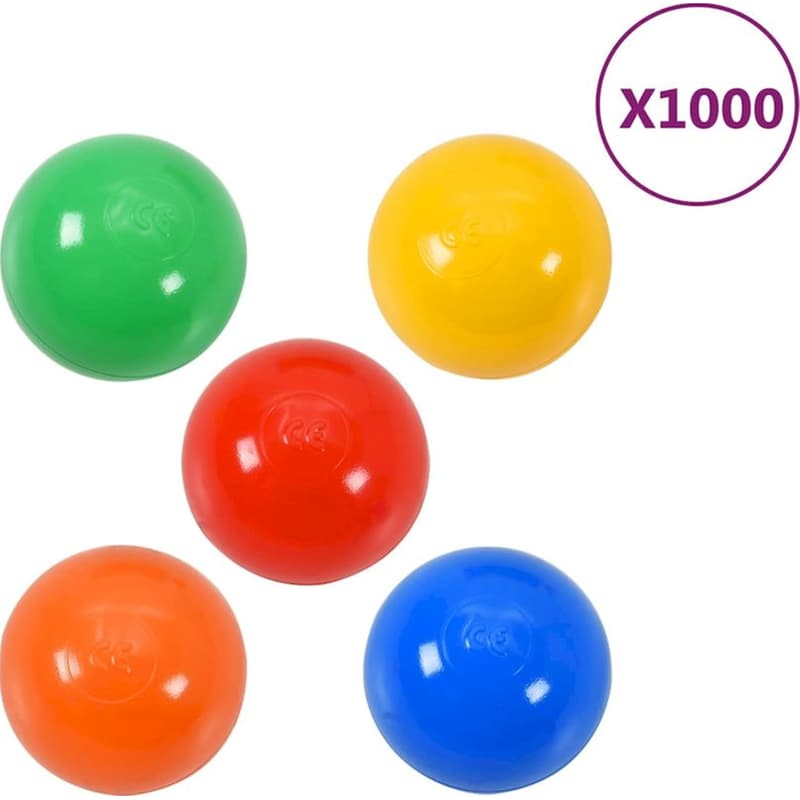 Μπαλάκια Παιδότοπου/ Πισίνας VidaXL 1000 Τμχ - Πολύχρωμες VIDAXL