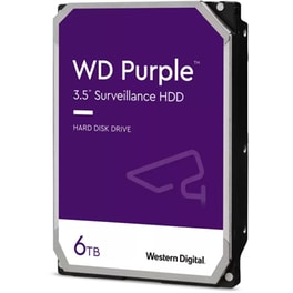Εσωτερικός Σκληρός Δίσκος HDD Western Digital Purple 6TB 3.5" Sata