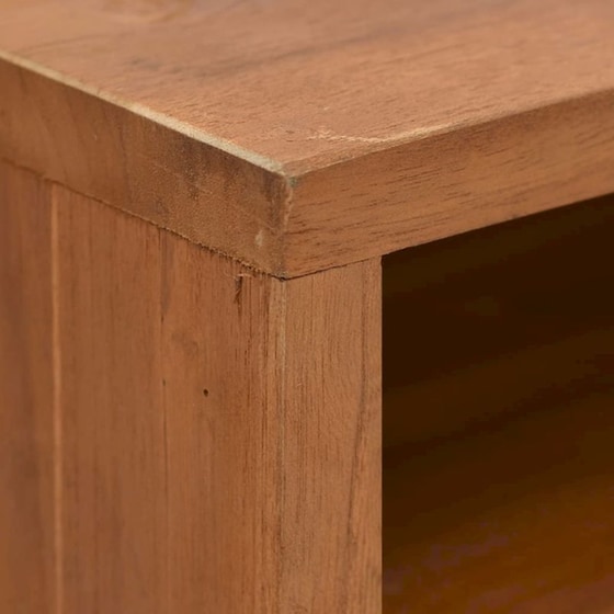 Έπιπλο Τηλεόρασης Vidaxl από Μασίφ Ξύλο 90x30x40cm - Kαφέ image 5