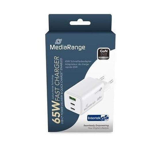 Φορτιστής Πρίζας Mediarange MRMA116-2 65W - White image 2