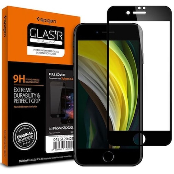 Προστατευτικό οθόνης Apple iPhone 8/iPhone 7/iPhone SE - Spigen Glas.tr Tempered Glass Full Cover image 0