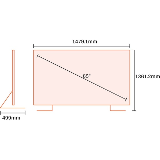 Samsung The Serif QLED 65" 4K Smart Τηλεόραση 65LS01B image 1