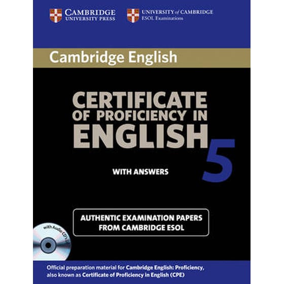 CAMBRIDGE CERTIFICATE OF PROFICIENCY IN image 0