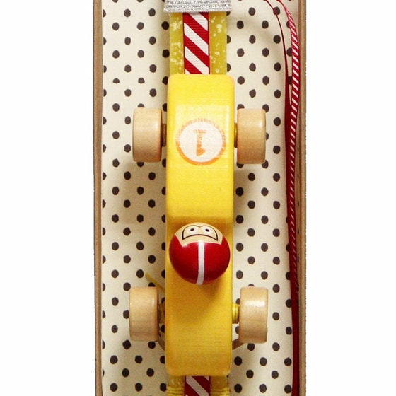 Λαμπάδα SYNCHRONIA 30 εκ. Αγωνιστικό Ξύλινο - Κίτρινο image 1