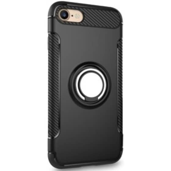 Θήκη Apple iPhone 11 Pro - Forcell Carbon Ring Με Stand - Μαύρο + Δώρο Touchpen image 0