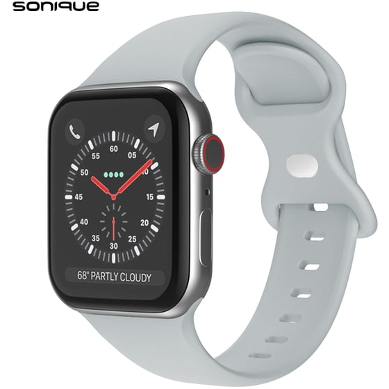 Λουράκι Sonique Σιλικόνης για Apple Watch 41mm - Ανοιχτό Γκρι image 0