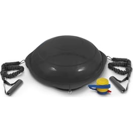 Μπάλα Ισορροπίας Amila 48193 με Ξύλινη Βάση Mat Black 69x25cm - Μαύρο