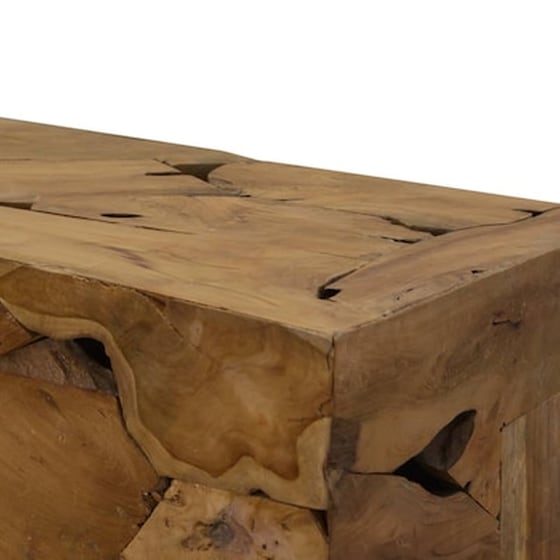 Τραπεζάκι Σαλονιού VidaXL από Ξύλο Teak 90x50x30cm - Καφέ image 4