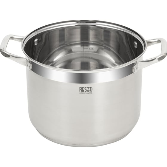 Κατσαρόλα Βαθιά RESTO Casserole-92006 από Ανοξείδωτο Ατσάλι 24 cm 8 L Inox image 1