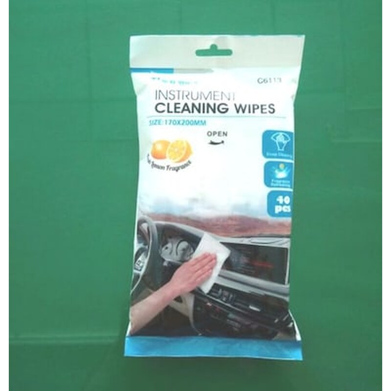 Υγρά Μαντηλάκια Καθαρισμού Ταμπλό Αυτοκινήτου 17x20cm 40τεμάχια C6113