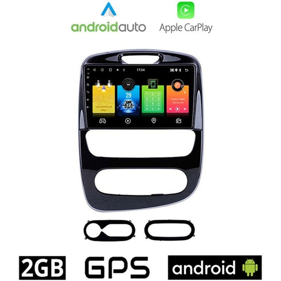 OEM Ηχοσύστημα Αυτοκινήτου Renault Clio (2016-) Οθόνη αφής 10'' Android 32GB+2GB Μαύρο image 0