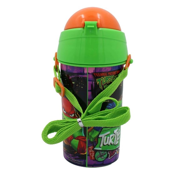 Παγούρι Gim Πλαστικό Fd Ninja Turtles 500 ml Πράσινο image 3