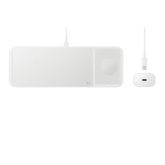 Ασύρματος Φορτιστής Samsung Ep-p6300twegeu Trio 3In1 9W Usb-C - White image 1
