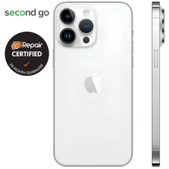 Μεταχειρισμένο Apple iPhone 14 Pro Max 128GB Silver second go Certified by iRepair image 3