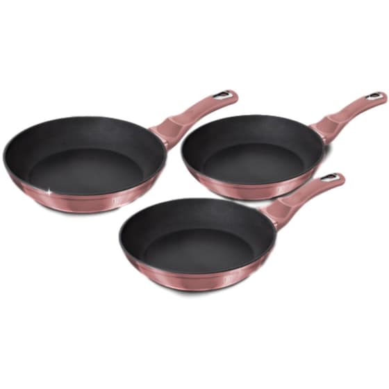 Σετ Τηγάνια BERLINGER BH-6170F 3 τμχ Ροζ image 0