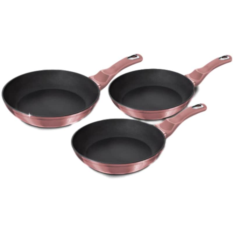 BERLINGER HAUS Σετ Τηγάνια BERLINGER BH-6170F 3 τμχ Ροζ
