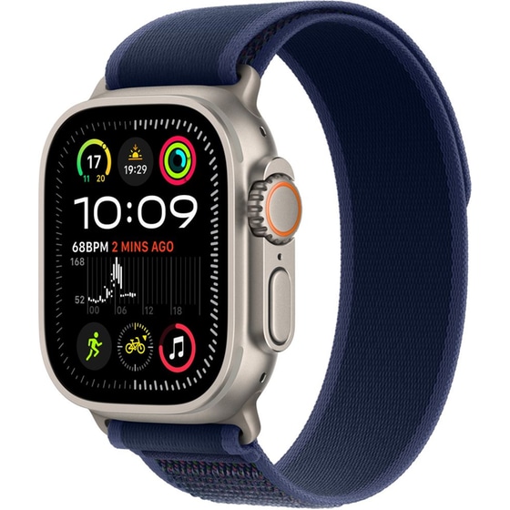 Apple Watch Ultra 2 GPS + Cellular 49mm Natural Titanium Case with Blue Trail Loop - S/M image 0