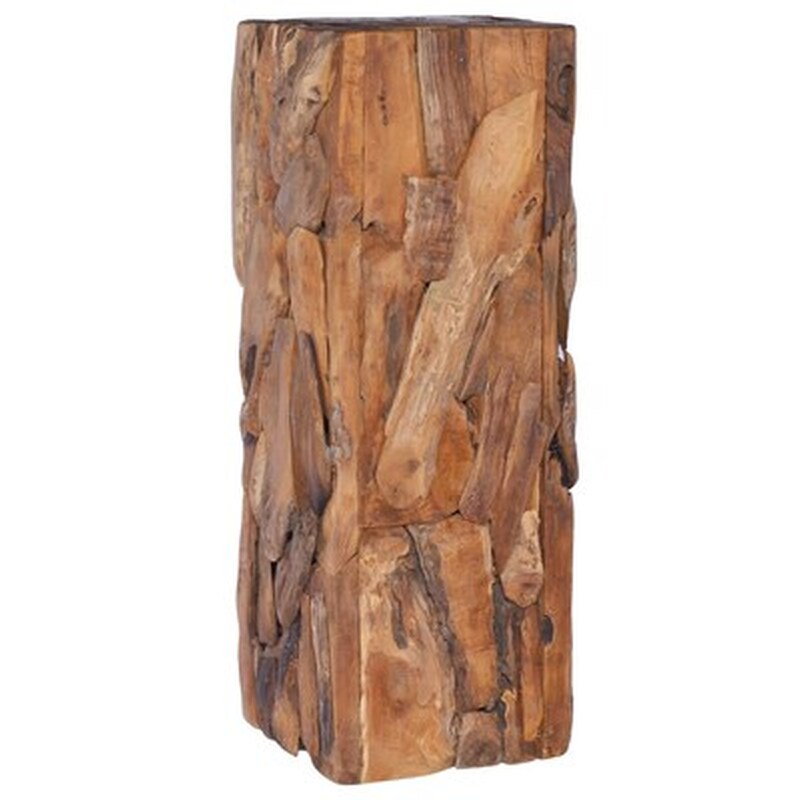 Τραπεζάκι Σαλονιού VidaXL από Μασίφ Ξύλο Teak 30x30x80cm - Καφέ