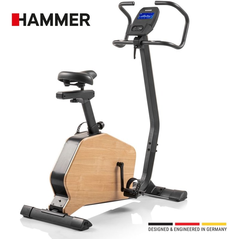 HAMMER Όρθιο Στατικό Ποδήλατο HAMMER CARDIOPACE 5.0 NORSK Μαγνητικό Με Ροδάκια Μαύρο