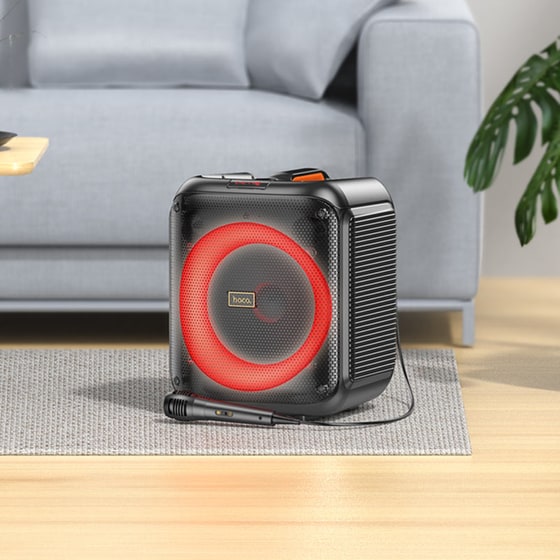 Party Speaker Hoco HA1 Graceful 30W με Ενσύρματο Μικρόφωνο - Μαύρο image 5