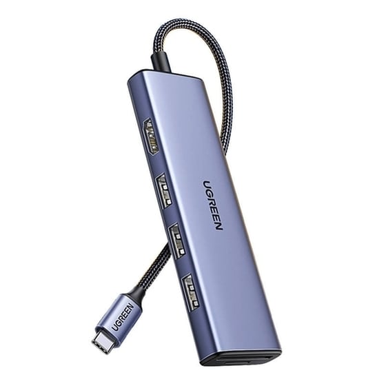 Ugreen Cm511 USB-C Docking Station με HDMI 4K PD Ethernet Γκρι image 3