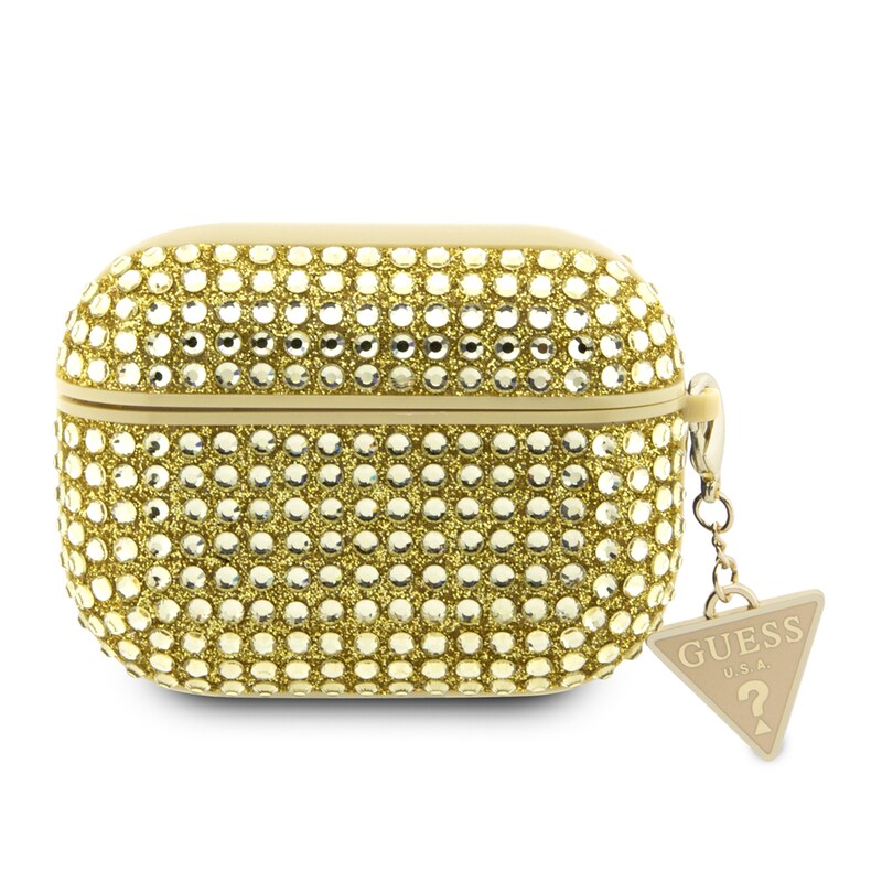 Θήκη Ακουστικών Guess Triangle Charm για Apple AirPods Pro - Gold